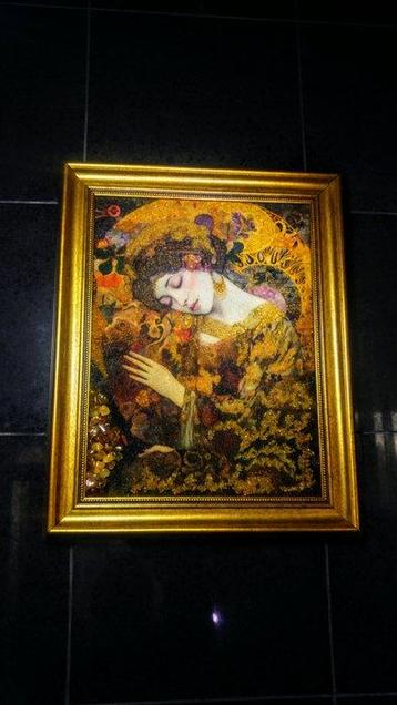 100% natuurlijk - Barnsteen - Baltic Amber mosaic - Picture