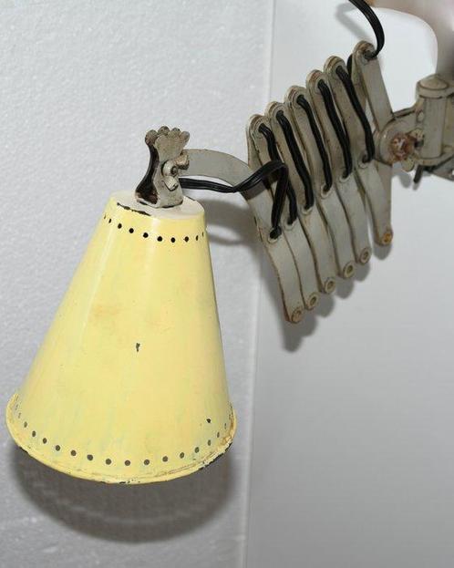 Schaarlamp - IJzer, Metaal - Frans Design - Industrial, Antiek en Kunst, Antiek | Verlichting
