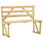 vidaXL Tuinbank 120 cm geïmpregneerd grenenhout, Verzenden, Nieuw