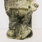 Statue, Knaap met spade - 39 cm - Faïence