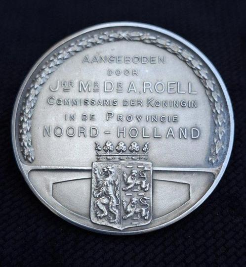 Nederland. Zilveren penning aangeboden door Jhr Mr. Dr. A., Postzegels en Munten, Munten en Bankbiljetten | Toebehoren