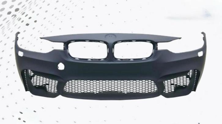 BMW F30 12–18 M3 Goodgo-stijl voorbumper + koplampsproeiers, Auto-onderdelen, Carrosserie, Voor, Bumper, Nieuw, BMW