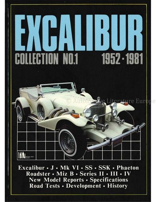 EXCALIBUR 1952-1981 (BROOKLANDS, COLLECTION No.1)), Livres, Autos | Livres