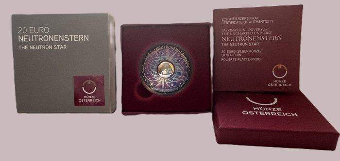 Oostenrijk. 20 Euro 2023 The Neutron Star NIOB Proof, Postzegels en Munten, Munten | Europa | Euromunten