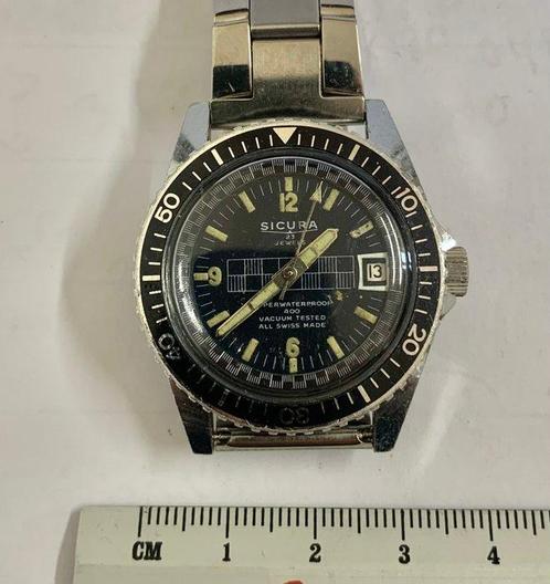 Sicura Superwaterproof400 – Vacuum Tested – 23Jewels -, Handtassen en Accessoires, Horloges | Heren
