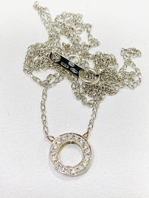 18 carats Or blanc - Collier - 0.18 ct Diamant - Diamants, Bijoux, Sacs & Beauté, Bijoux anciens