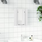 vidaXL Badkamerkast met spiegel en LED 40x12x45 cm acryl wit, Huis en Inrichting, Verzenden, Nieuw