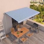 vidaXL Luifel automatisch uittrekbaar 500x350 cm blauw en, Tuin en Terras, Verzenden, Nieuw