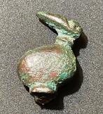 Oud-Romeins Brons Zeer zeldzaam votief beeldje van Heron,, Antiek en Kunst