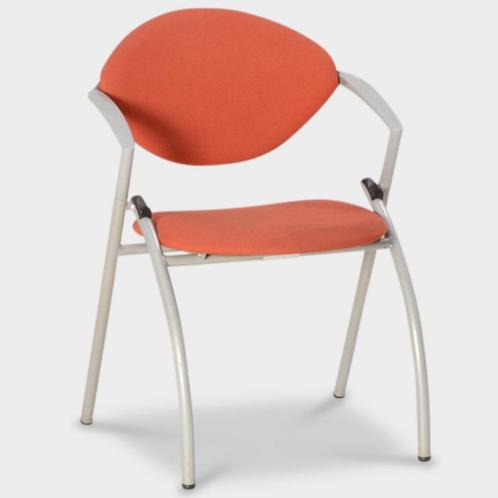 Vepa alpine vergaderstoel, oranje, stapelbaar, Huis en Inrichting, Stoelen, Gebruikt, Ophalen of Verzenden