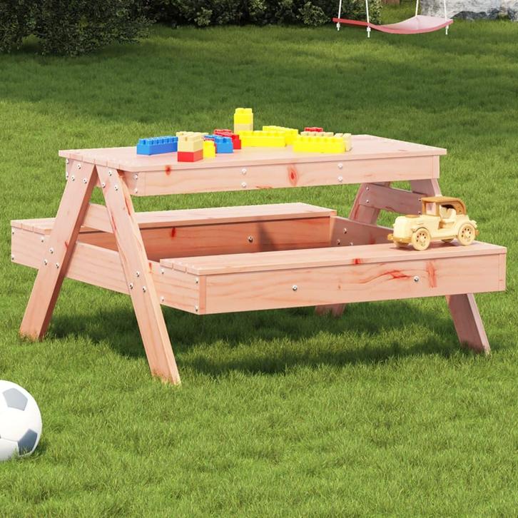 vidaXL Picknicktafel voor kinderen 88x97x52 cm massief, Tuin en Terras, Tuintafels, Nieuw, Verzenden