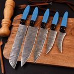 Keukenmes - Chefs knife - Hars, zwart G 10 en damaststaal -