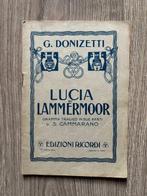 Gaetano Donizetti - Lotto 5 Libretti d’Opera – Lucia di