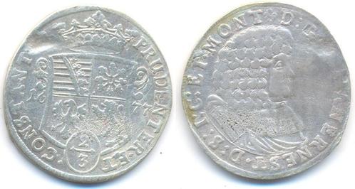 Gulden 1677 Sachsen Weimar: Johann Ernst, 1662-1683, Postzegels en Munten, Munten | Europa | Niet-Euromunten, België, Verzenden