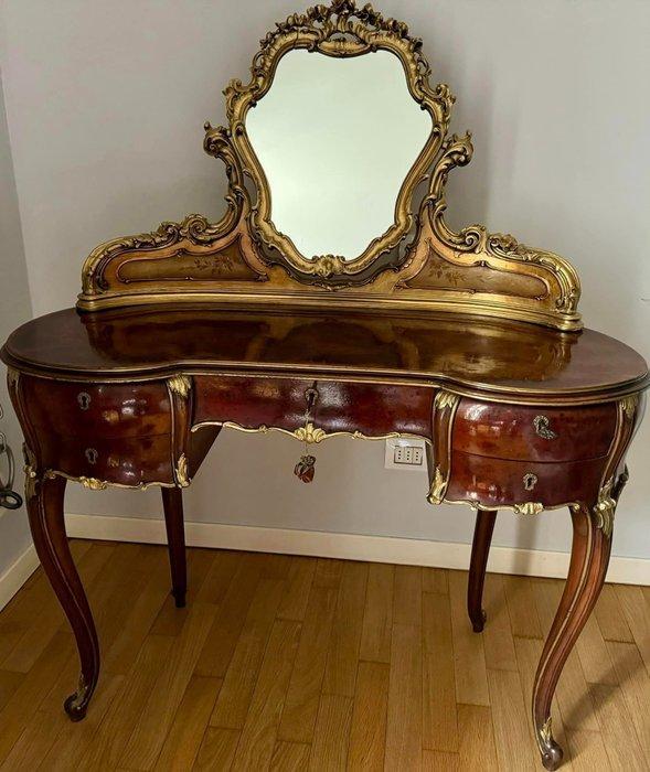 Kaptafel - Prachtige Venetiaanse kamerinrichting. - Walnoot, Antiek en Kunst, Antiek | Meubels | Stoelen en Sofa's