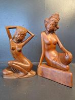 Twee Balinese dames - Beeld - Indonesië (Zonder, Antiek en Kunst