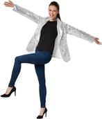 2dekans | Dressforfun Paillettenjas dames zilver XL -, Ophalen of Verzenden, Nieuw
