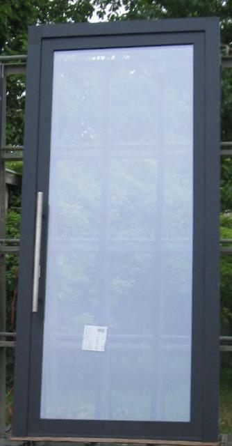 pvc buitendeur , voordeur , deur 115 x 250 wit / zwart 9011, Doe-het-zelf en Bouw, Deuren en Vliegenramen, Nieuw, Glas, Kunststof