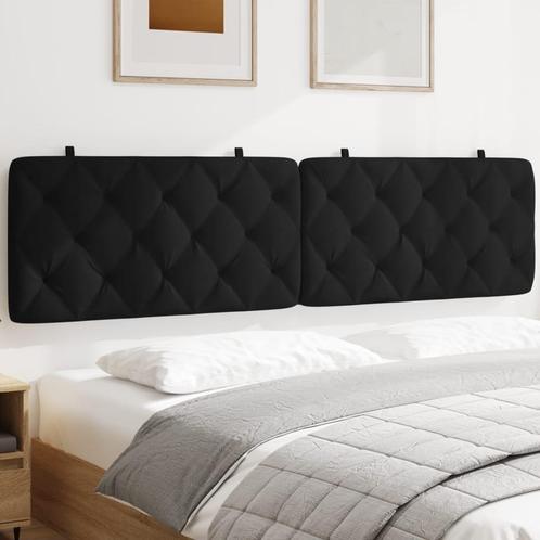 vidaXL Coussin de tête de lit noir 200 cm velours, Maison & Meubles, Chambre à coucher | Lits, Neuf, Envoi
