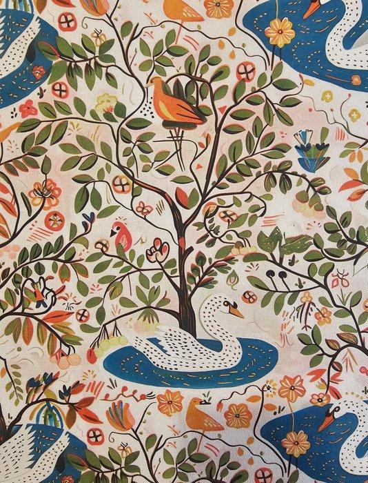 Josef Frank: Weefsel als eerbetoon aan de dichter van het, Antiek en Kunst, Antiek | Tapijten, Tafelkleden en Textiel