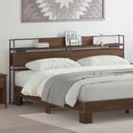 vidaXL Opberghoofdbord met plank bruin eikenkleur 200 cm, Verzenden, Nieuw