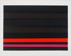 Philippe Morisson (1924-1994) - Composition en noir et rouge