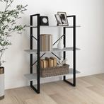 vidaXL Boekenkast 80x30x105 cm bewerkt hout grijs sonoma, Huis en Inrichting, Kasten | Boekenkasten, Verzenden, Nieuw