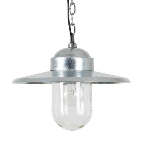 Alle hanglampen Kettinglamp Dolce verzinkt staal, Huis en Inrichting, Lampen | Hanglampen, Nieuw, Metaal, Overige materialen, 75 cm of meer