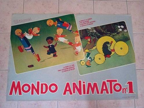 Walt Disney - MONDO ANIMATO original poster x6 italy, Cd's en Dvd's, Dvd's | Tekenfilms en Animatie