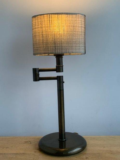 Lampe de table - Lampe de table à bras oscillant en bronze -, Antiek en Kunst, Curiosa en Brocante