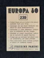 1980 Panini #239 Europa 80 - Badge: Portugal -, Nieuw