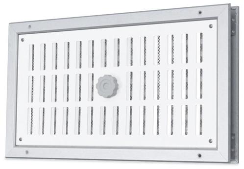 Aluminium afsluitbaar deurrooster 410 x 100mm, Doe-het-zelf en Bouw, Ventilatie en Afzuiging, Nieuw, Verzenden