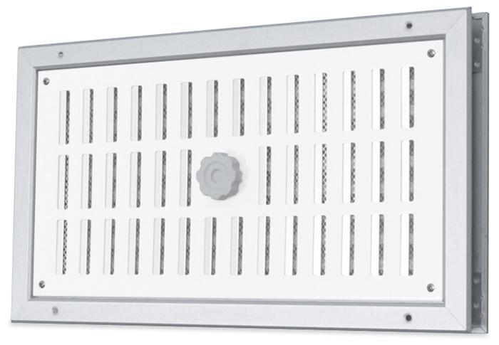 Aluminium afsluitbaar deurrooster 410 x 100mm, Doe-het-zelf en Bouw, Ventilatie en Afzuiging, Nieuw, Verzenden