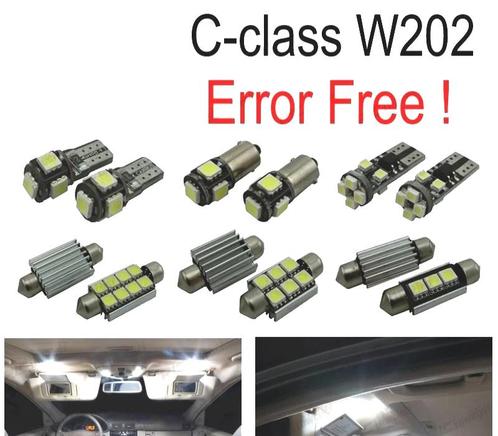 KIT 9 AMPOULES LED INTÉRIEUR POUR MERCEDES CLASSE C W202 C22, Autos : Pièces & Accessoires, Éclairage, Envoi