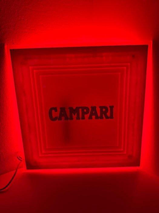 Campari - CAMPARI - Enseigne lumineuse - Plastique, Antiek en Kunst, Antiek | Wandborden en Tegels