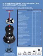 Eterno New Maxi tegeldrager met vaste kop., Doe-het-zelf en Bouw, Nieuw