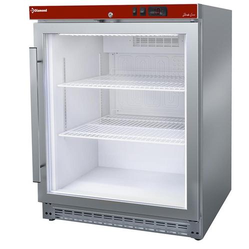 D-PV200X/G-R6 Frigo ventilé, porte vitrée, 150 Lit. acier, Articles professionnels, Horeca | Équipement de cuisine, Refroidissement et Congélation