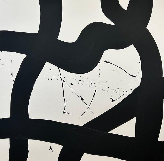 Stefanie Raus - Black III 1422 XXL, Antiquités & Art, Art | Peinture | Moderne