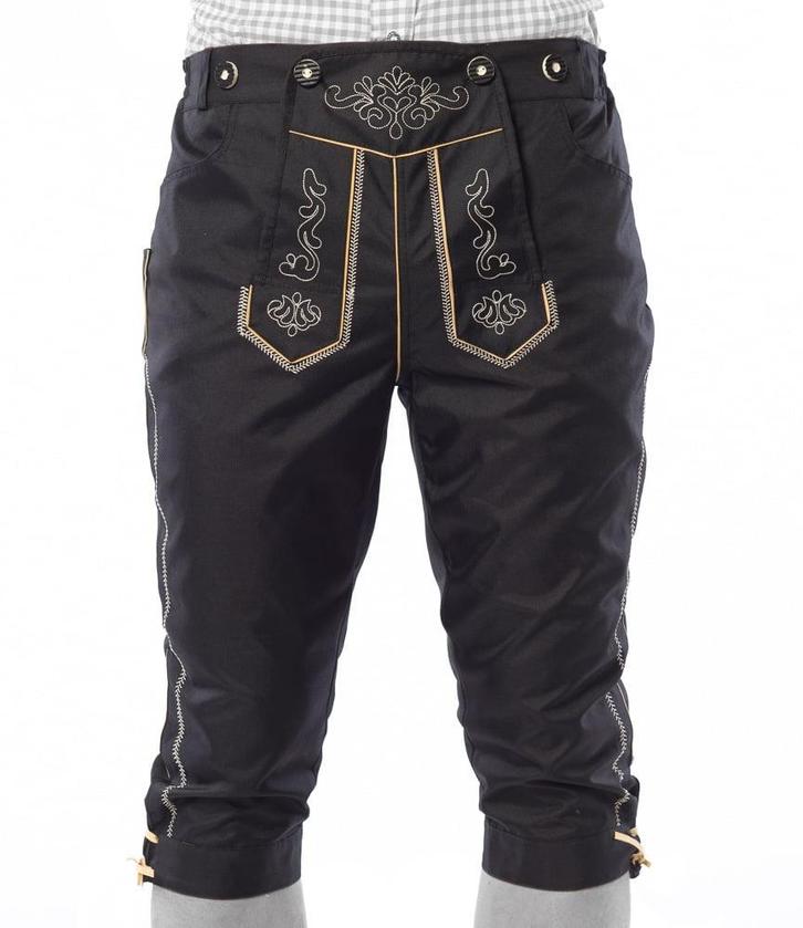 Lederhose Lang Zwart en Bretels, Kinderen en Baby's, Carnavalskleding en Verkleedspullen, Nieuw, Verzenden