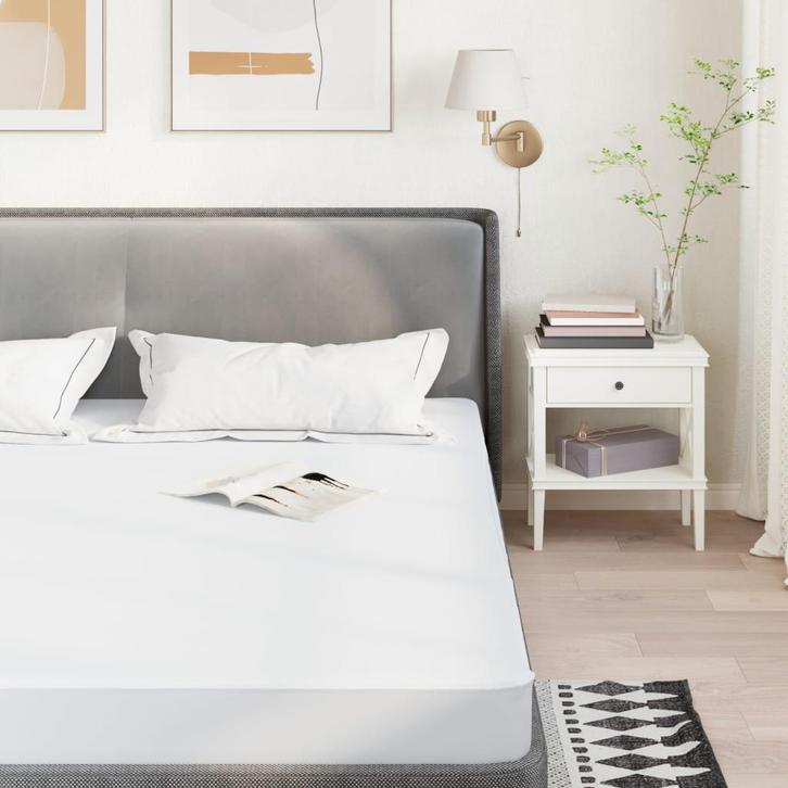 vidaXL Matrasbeschermer waterdicht 120x200 cm wit, Huis en Inrichting, Slaapkamer | Matrassen en Bedbodems, Nieuw, Verzenden