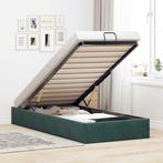 vidaXL Bedframe zonder matras 90x200 cm fluweel donkergroen, Verzenden, Nieuw