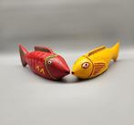 Two African Bozo fish marionettes - Mali (Zonder