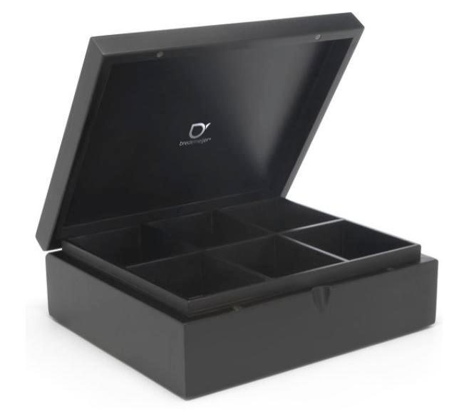 Bredemeijer Theedoos 6 vaks gesloten bamboe zwart, Elektronische apparatuur, Overige elektronische apparatuur, Verzenden