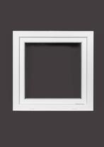 PVC raam draai kiep b80xh80 cm wit, Nieuw, Dubbelglas, 80 tot 120 cm, Ophalen of Verzenden
