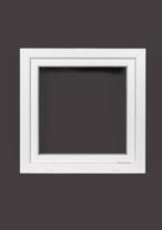 PVC raam draai kiep b80xh80 cm wit, Doe-het-zelf en Bouw, Glas en Ramen, Gevelraam of Ruit, 80 tot 120 cm, 80 tot 120 cm, Nieuw