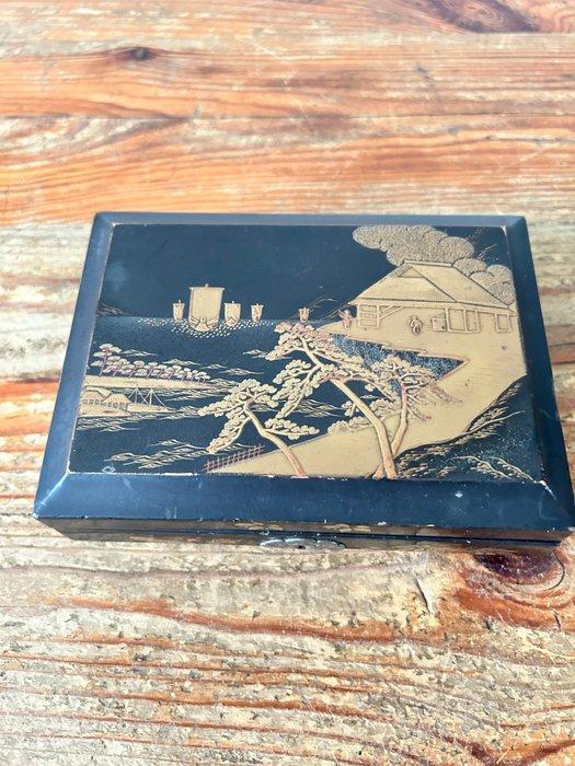 Sieradendoos - Hout - Lakdoos - handgeschilderd, Antiek en Kunst, Curiosa en Brocante