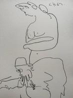 Pablo Picasso (1881-1973) - Le peintre et son modèle 1962, Antiek en Kunst