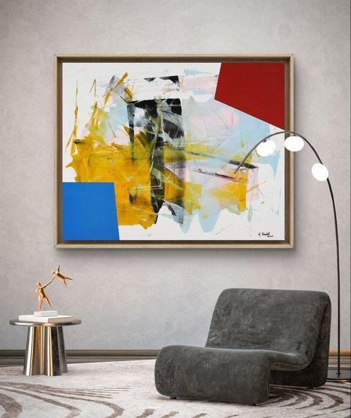 H. Friedel - Opposite, Antiek en Kunst, Kunst | Schilderijen | Modern