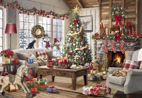 Cozy Christmas - Legpuzzel 1000 stukjes, Hobby en Vrije tijd, Denksport en Puzzels, Legpuzzel, Nieuw, 500 t/m 1500 stukjes, Verzenden