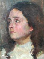 Scuola italiana (XIX-XX) - Ritratto di giovane donna